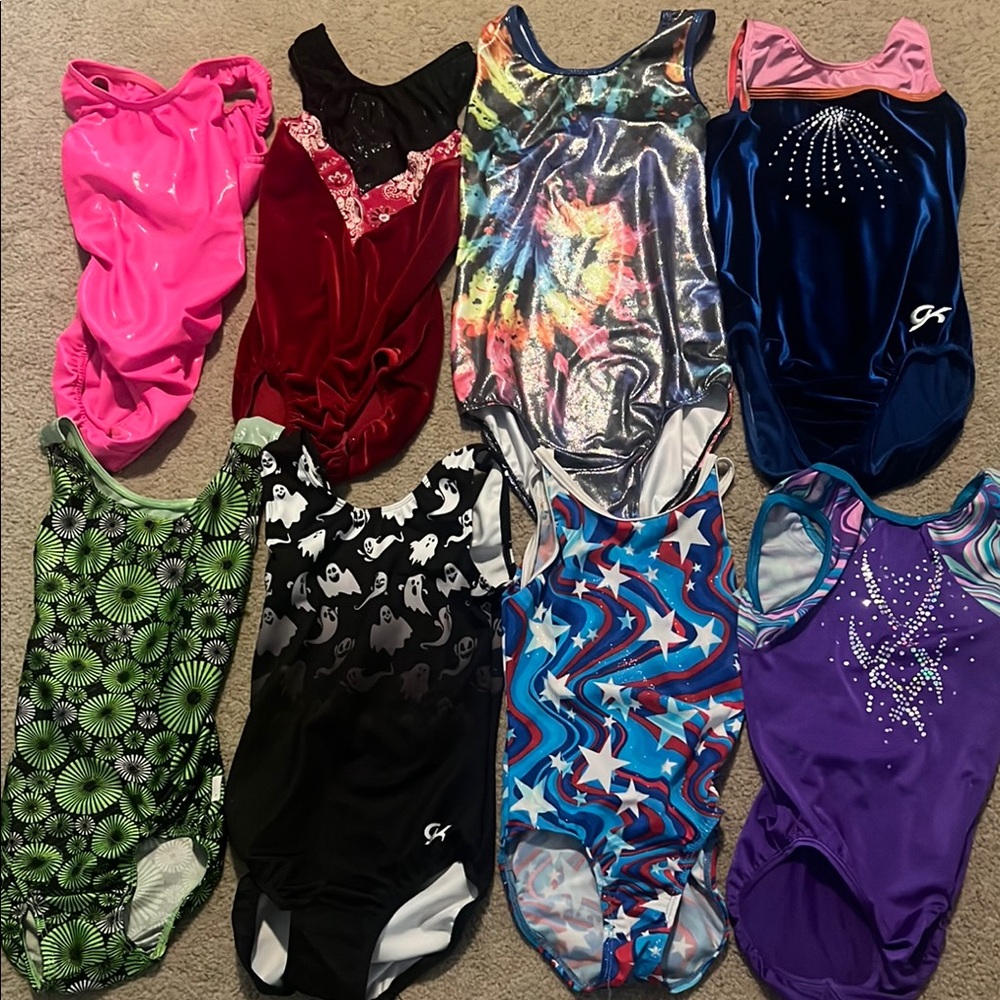 8 gymnastics leotards